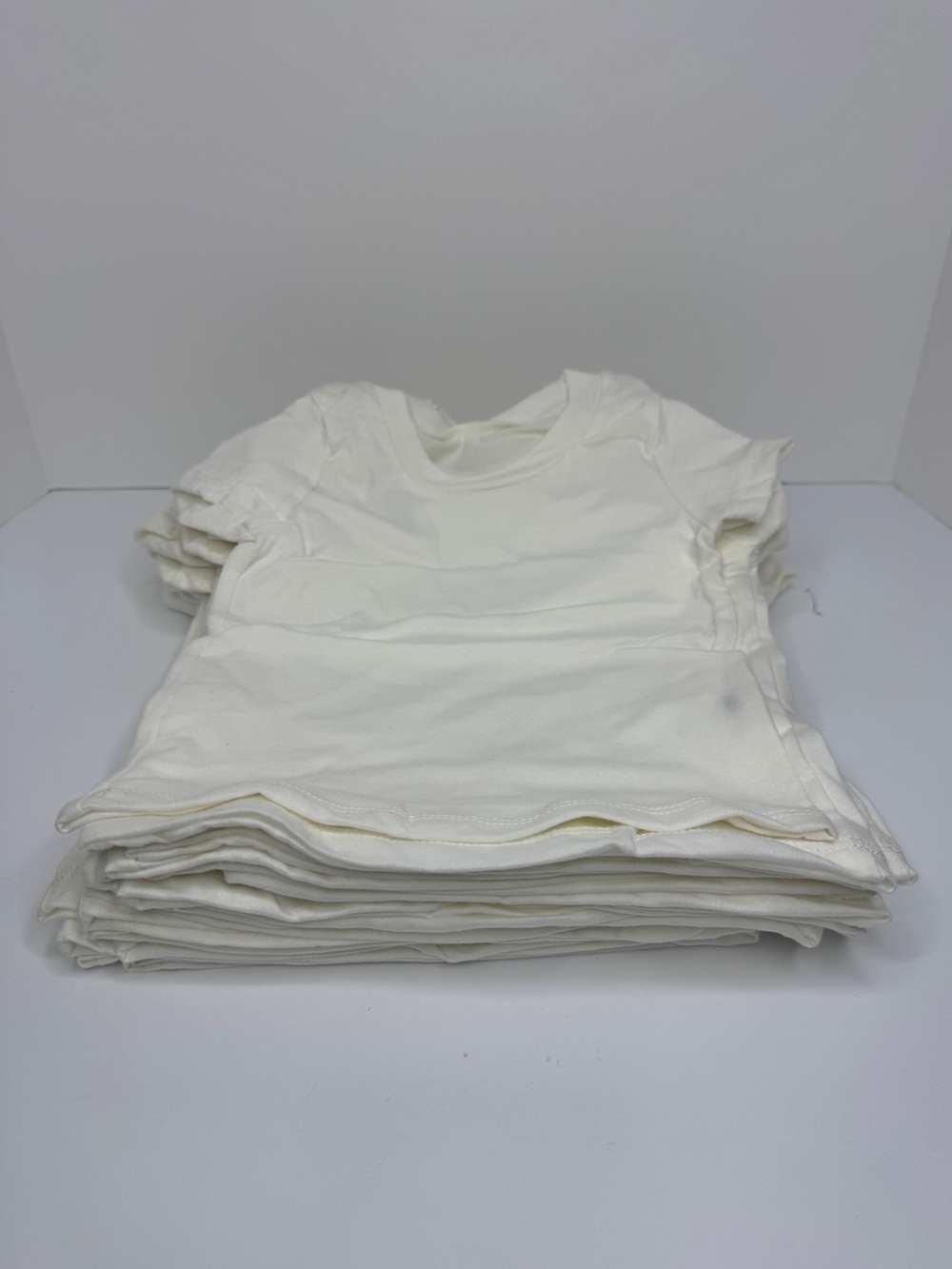 Kids Classic Crewneck T-Shirts, DOZEN- White, Size 2T - Picture 2 of 3